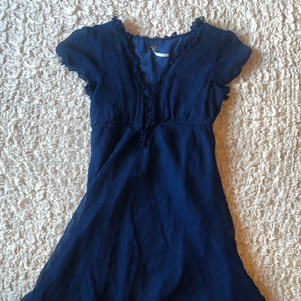 Free People short sleeve ruffle dress